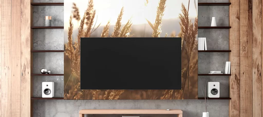 Jaka tapeta na ścianę z telewizorem?